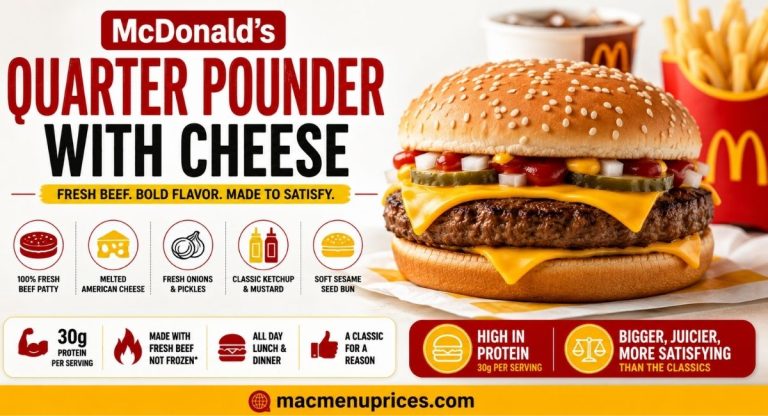 McDonald's Quarter Pounder with Cheese Price