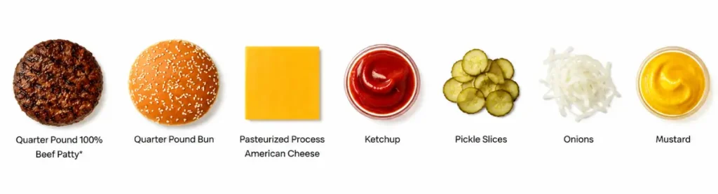 quarter pounder with cheese ingredients