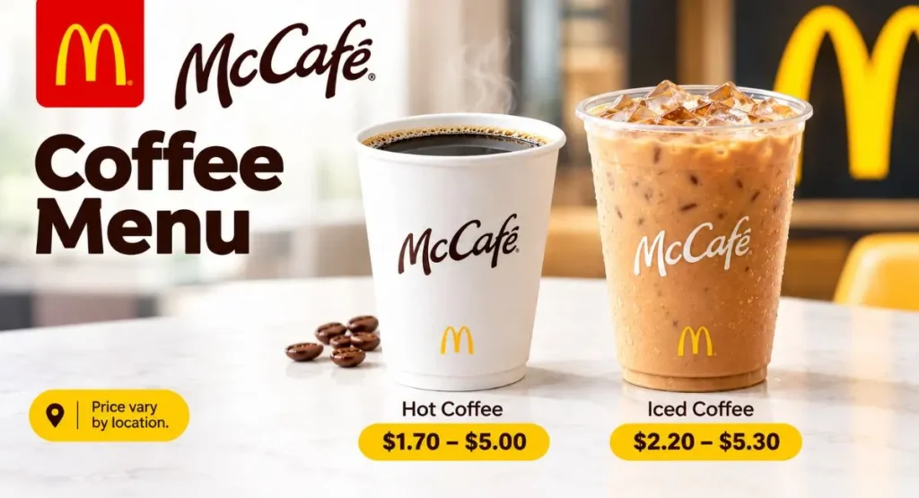 mcdonalds coffee menu price