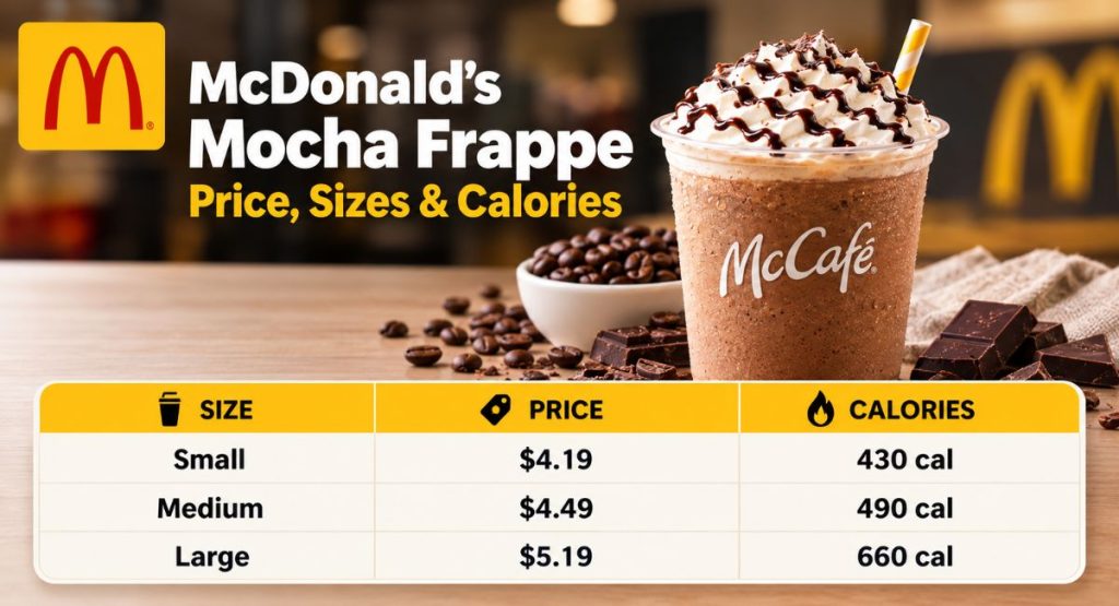 McDonald’s Mocha Frappe Price
