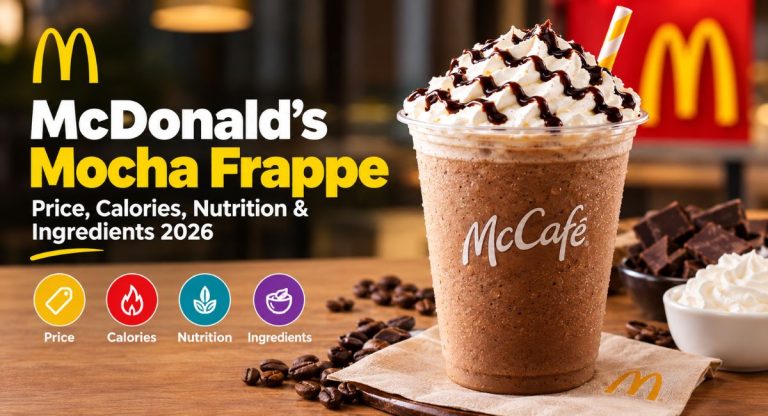 McDonald’s Mocha Frappe Price, Calories, Nutrition & Ingredients 2026